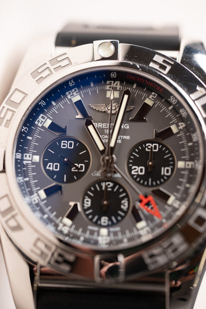 Gents Stainless Steel Breitling Chronomat GMT Watch