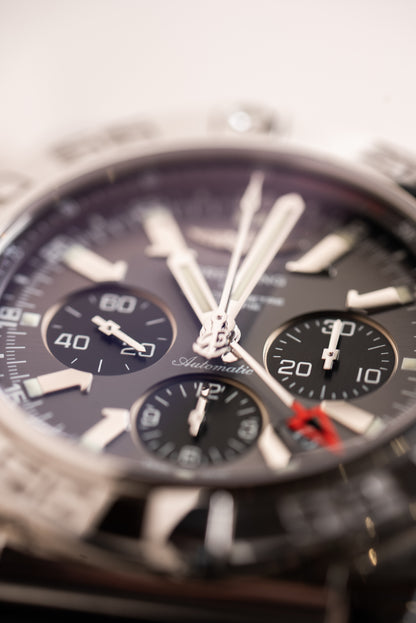 Gents Stainless Steel Breitling Chronomat GMT Watch