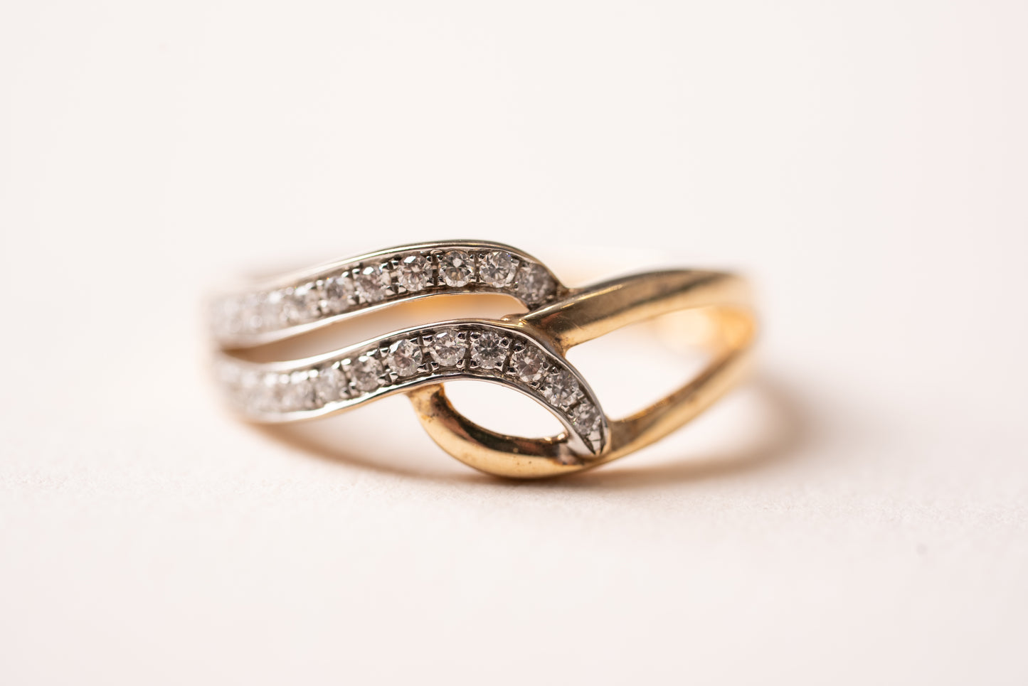 Yellow Gold Diamond Set Dress Ring