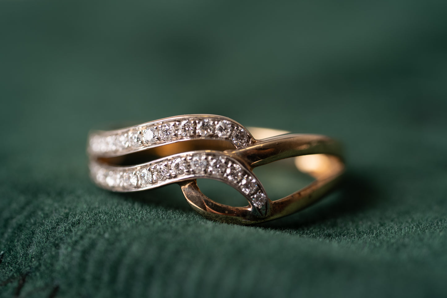 Yellow Gold Diamond Set Dress Ring