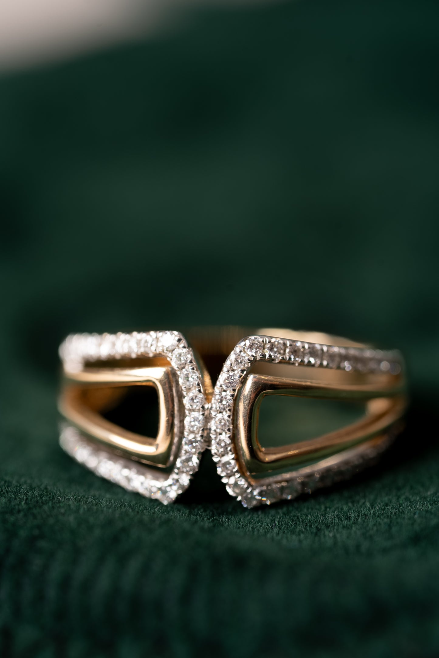 Yellow Gold Diamond Set Dress Ring