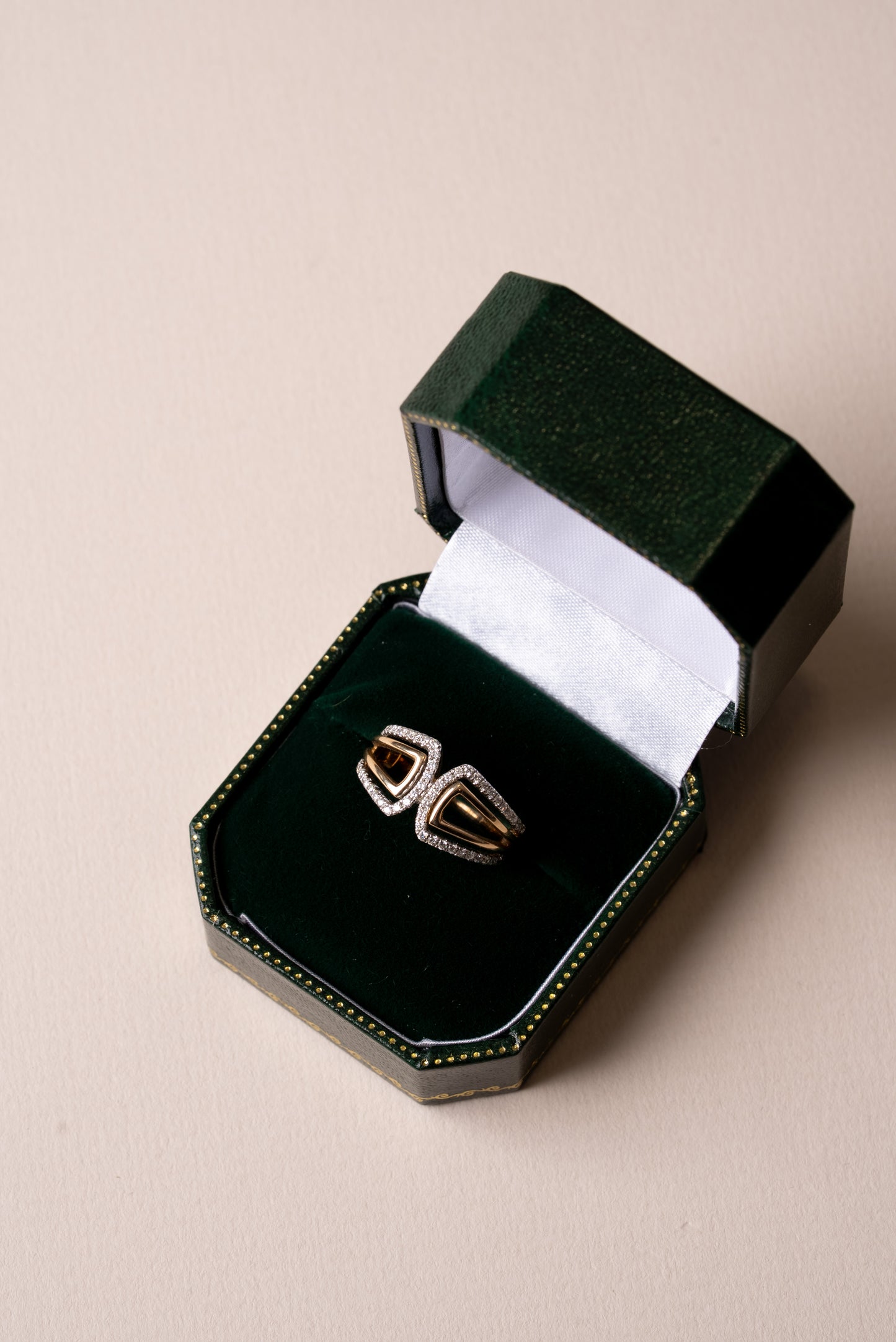 Yellow Gold Diamond Set Dress Ring