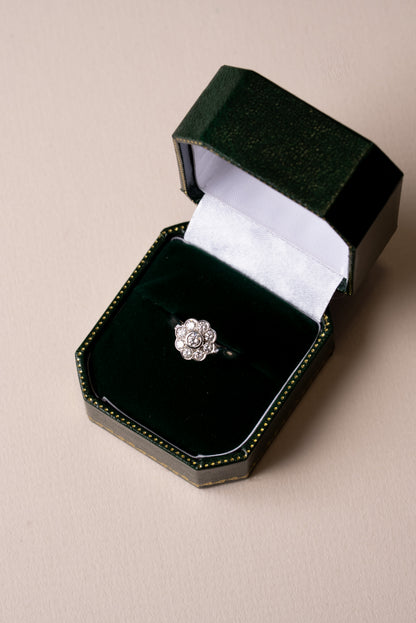 Round Brilliant Diamond Cluster Ring