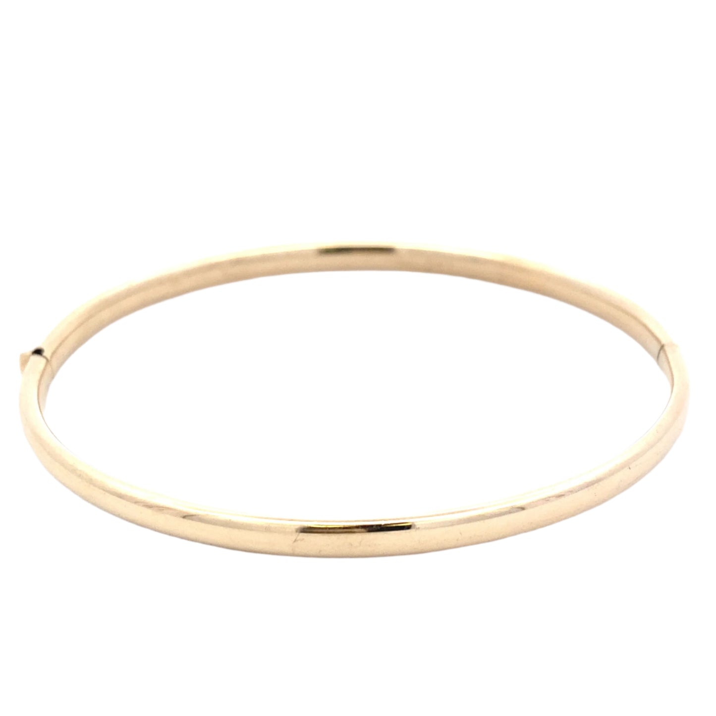 Yellow Gold Hollow Hinged Bangle