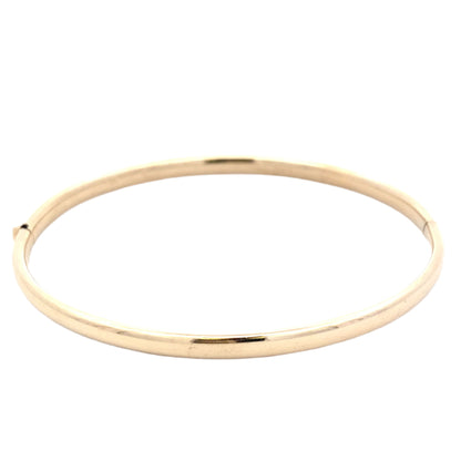 Yellow Gold Hollow Hinged Bangle