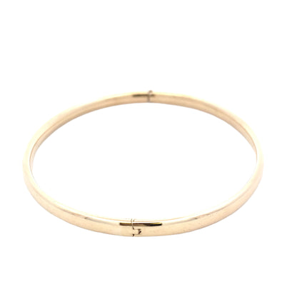 Yellow Gold Hollow Hinged Bangle