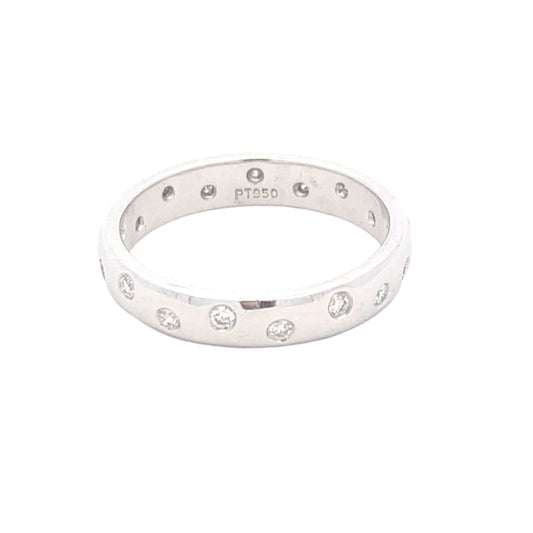 Full Set Round Brilliant Cut Diamond Wedding Band