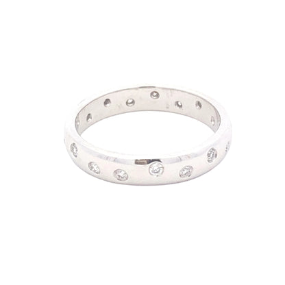 Full Set Round Brilliant Cut Diamond Wedding Band