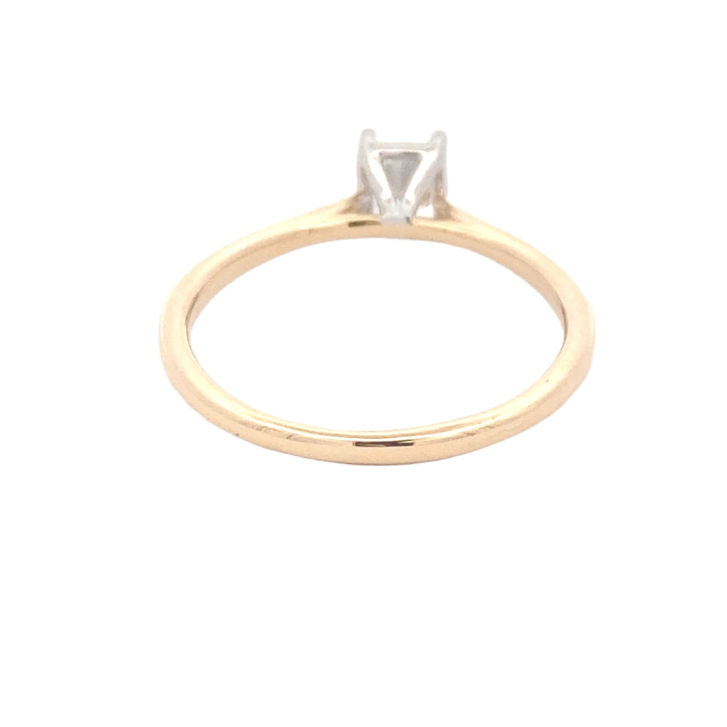 Radiant Cut Diamond Solitaire Ring - 0.55cts