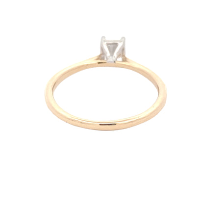 Radiant Cut Diamond Solitaire Ring - 0.55cts