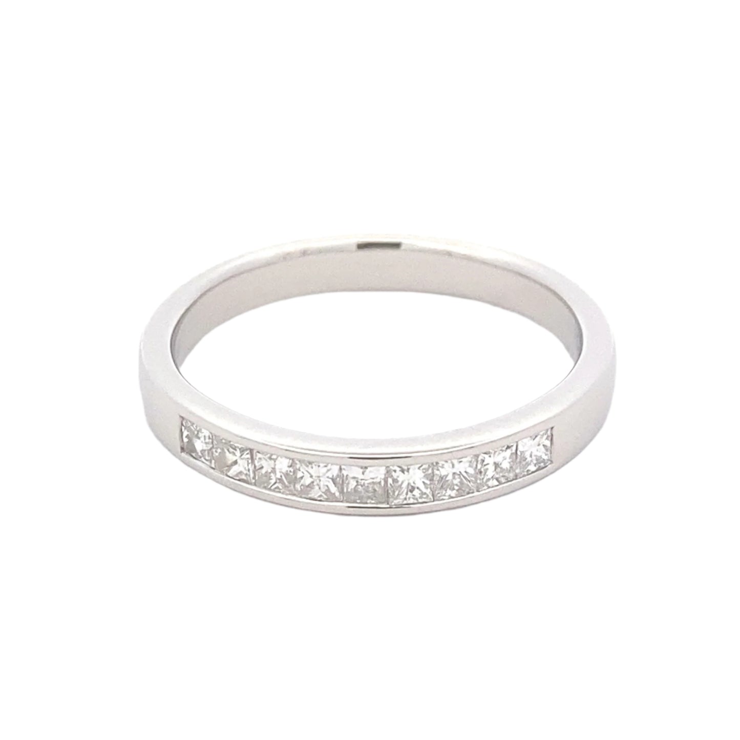 Princess Cut Diamond 9 Stone Eternity Ring
