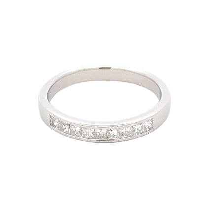 Princess Cut Diamond 9 Stone Eternity Ring