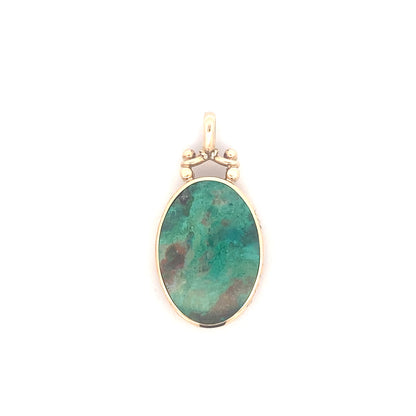 Yellow Gold Oval Shaped Fob