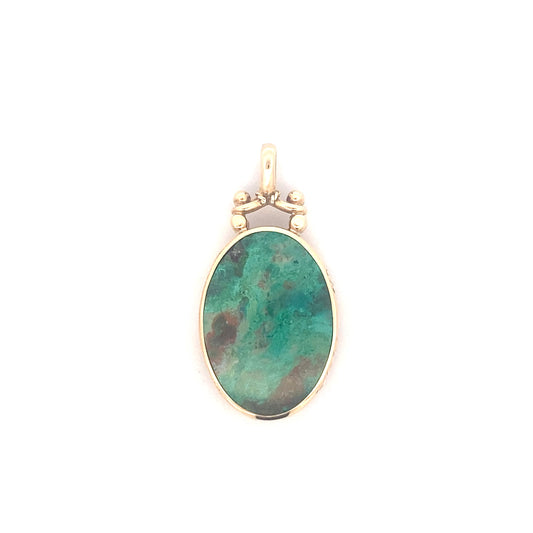 Yellow Gold Oval Shaped Fob