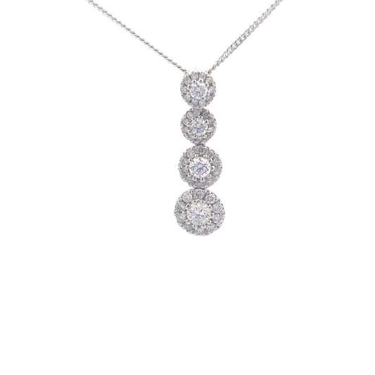 White Gold Diamond Pendant