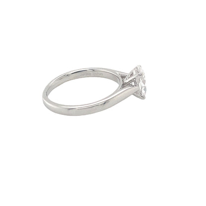 Oval Diamond Solitaire Ring