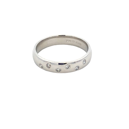 Round Brilliant Cut Diamond set wedding ring