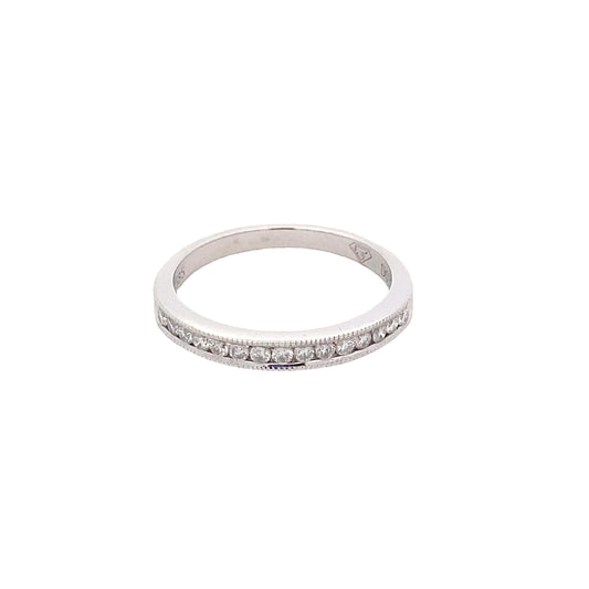 Round Brilliant Cut Diamond set wedding band