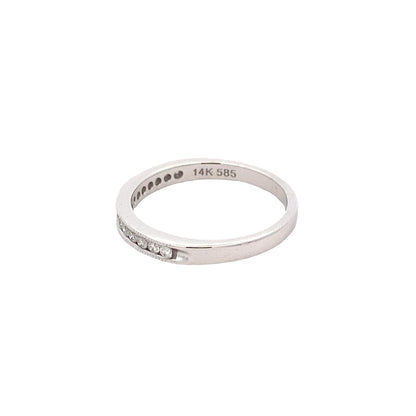 Round Brilliant Cut Diamond set wedding band