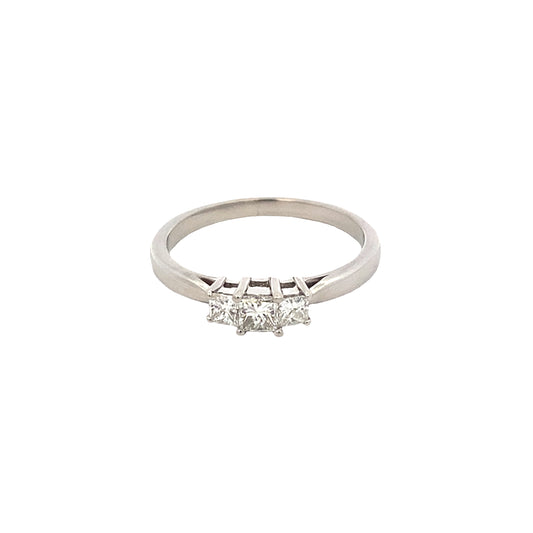 Princess Cut Diamond 3 Stone Ring