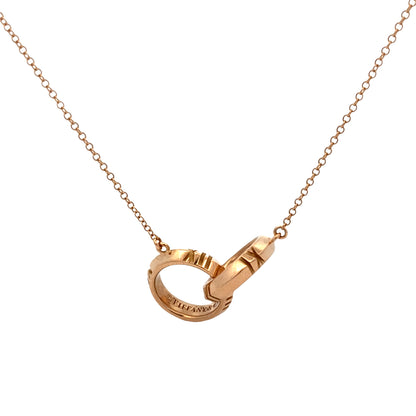 Pre-Owned Tiffany & Co. Atlas X closed interlocking necklace