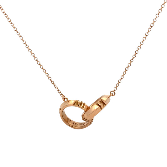 Pre-Owned Tiffany & Co. Atlas X closed interlocking necklace