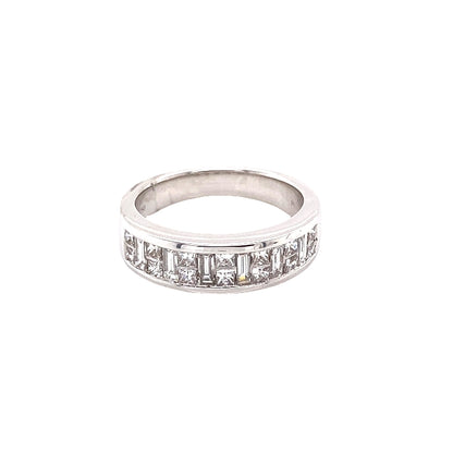 Princess and Baguette Cut Diamond Eternity Ring