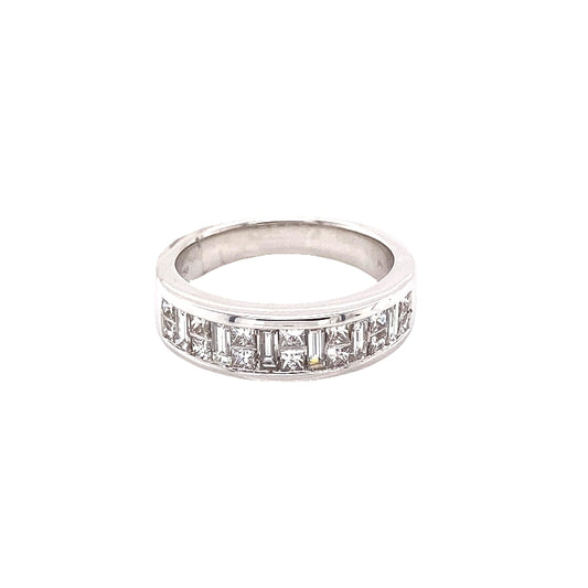 Princess and Baguette Cut Diamond Eternity Ring
