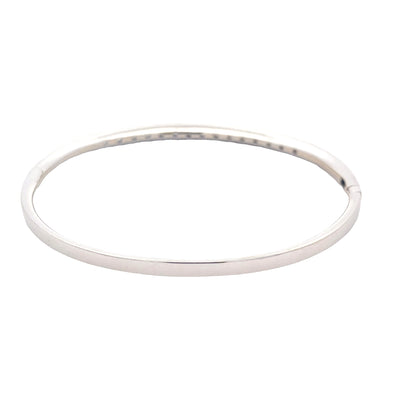 White Gold Diamond Set Bangle