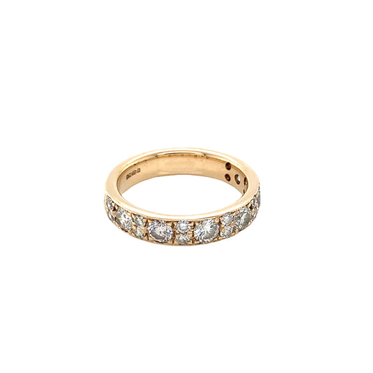 Round Brilliant Cut Diamond Set Eternity Ring