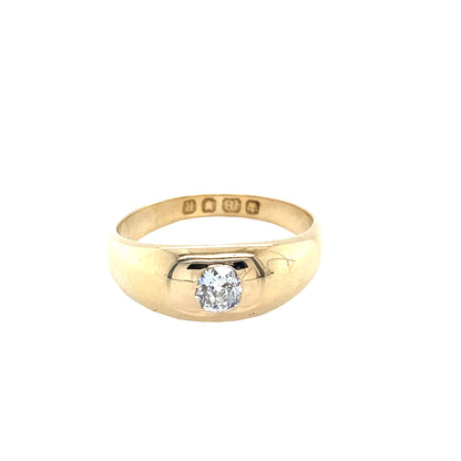 Round Brilliant Old Cut Diamond Dress Ring