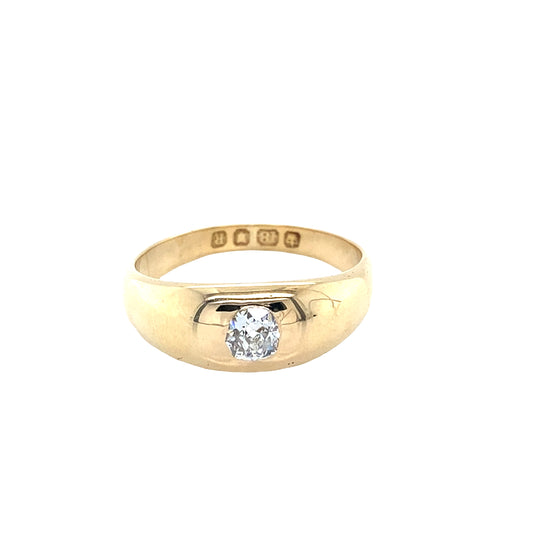 Round Brilliant Old Cut Diamond Dress Ring