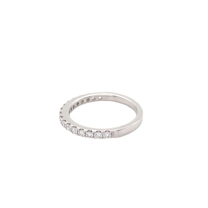 Round Brilliant Cut Diamond Set Wedding Ring