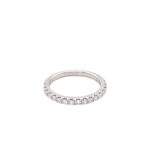 Round Brilliant Cut Diamond Set Wedding Ring