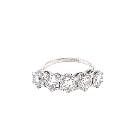 Round Brilliant Cut 5 Stone Diamond Ring
