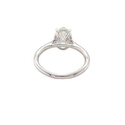 Oval Diamond Solitaire Ring - 2cts