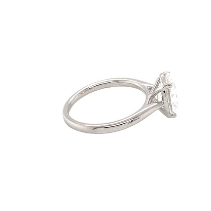 Oval Diamond Solitaire Ring - 2cts