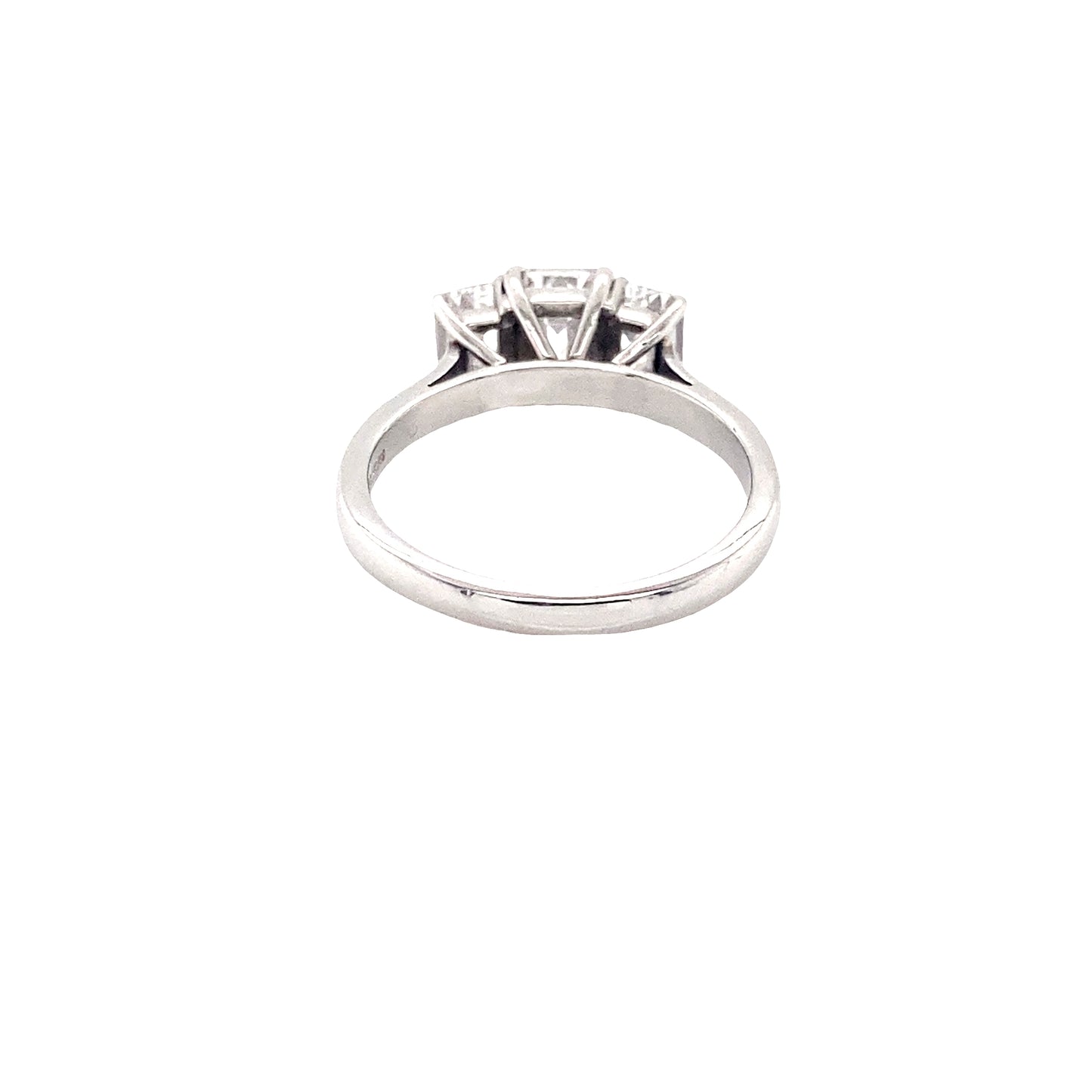 Emerald Cut 3 Stone Diamond Ring