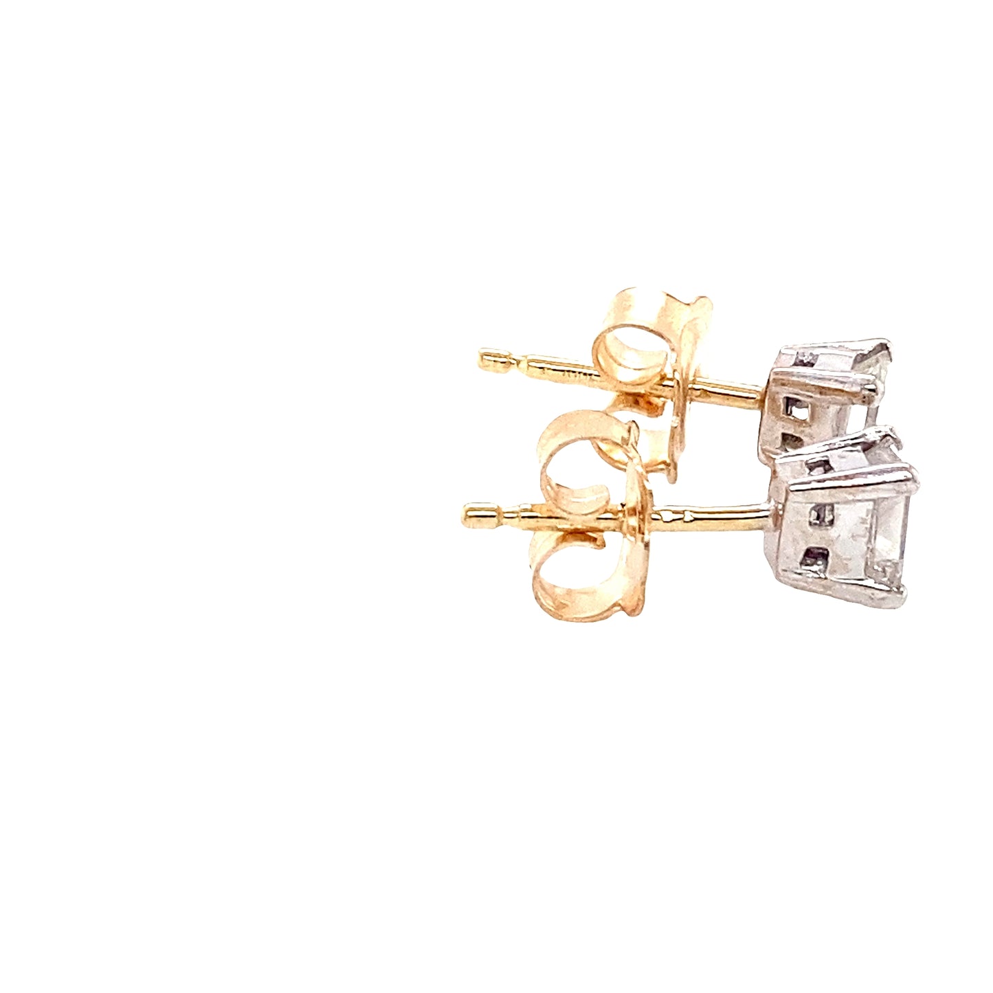 Emerald Cut Diamond Earrings