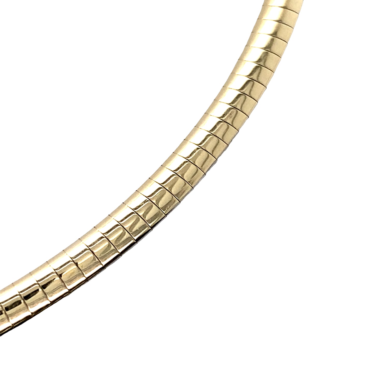 Yellow and White Gold Reversible Collar Necklet