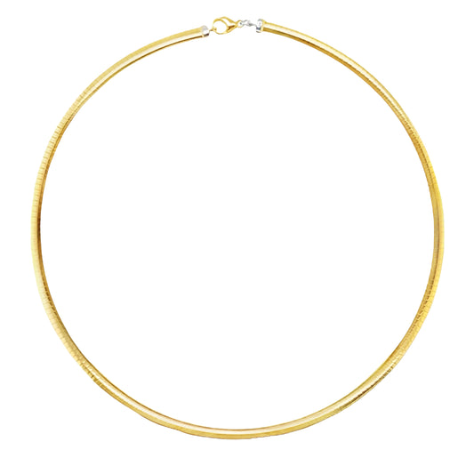 Yellow and White Gold Reversible Collar Necklet