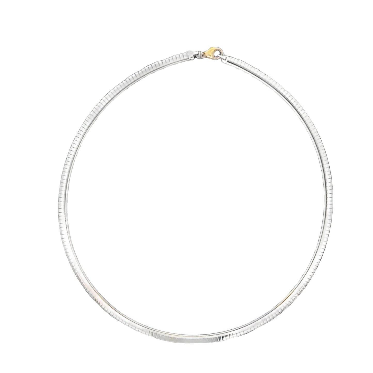 Yellow and White Gold Reversible Collar Necklet