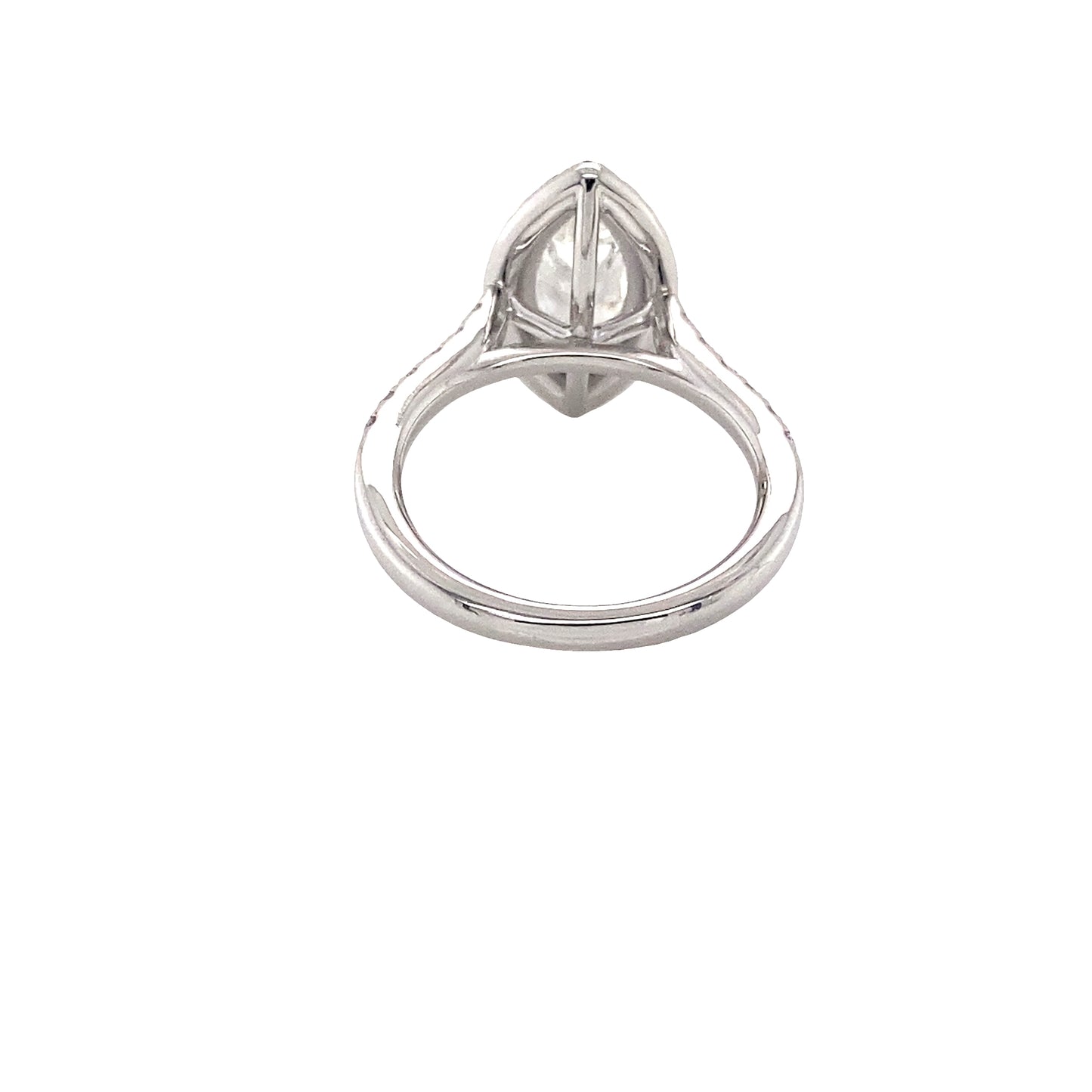 Marquise Cut Diamond with Diamond Halo and Diamond set shoulders