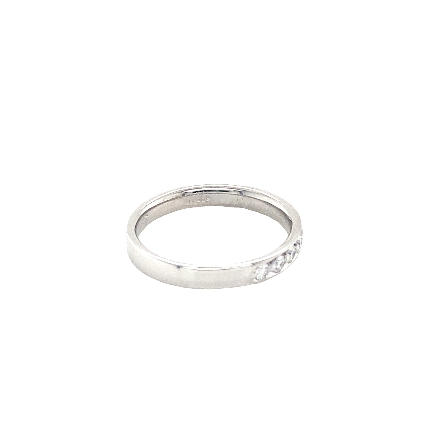 Round Brilliant Cut Diamond Channel Set Ring