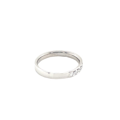 Round Brilliant Cut Diamond Channel Set Ring