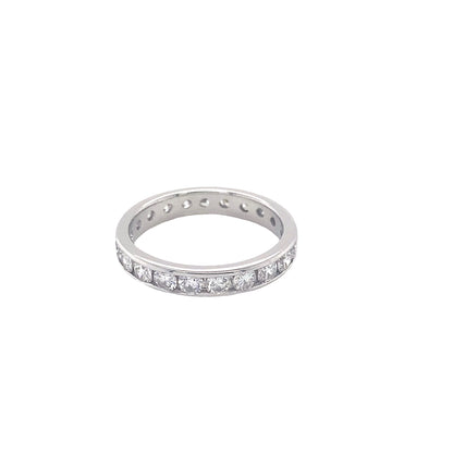 Round Brilliant Cut Diamond Channel Set Wedding Ring