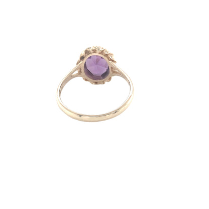 Amethyst Vintage Style Dress Ring