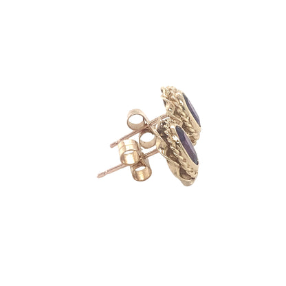 Amethyst Vintage Style Earrings