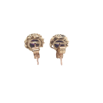 Amethyst Vintage Style Earrings
