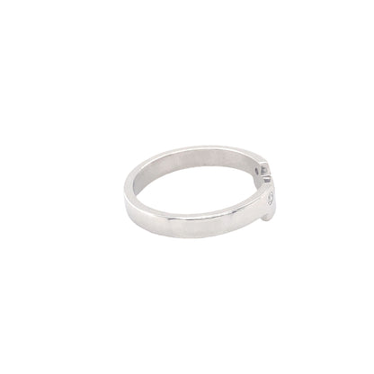 Diamond Set Shaped Wedding Ring